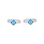 92.5 Silver Evil Eye Toe Ring