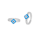 92.5 Silver Evil Eye Toe Ring