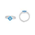 92.5 Silver Evil Eye Toe Ring