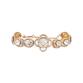 Vintage Polki-Style Floral Bracelet