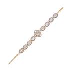 Vintage Polki-Style Floral Bracelet
