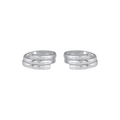 92.5 Silver Twin-Row Toe Rings