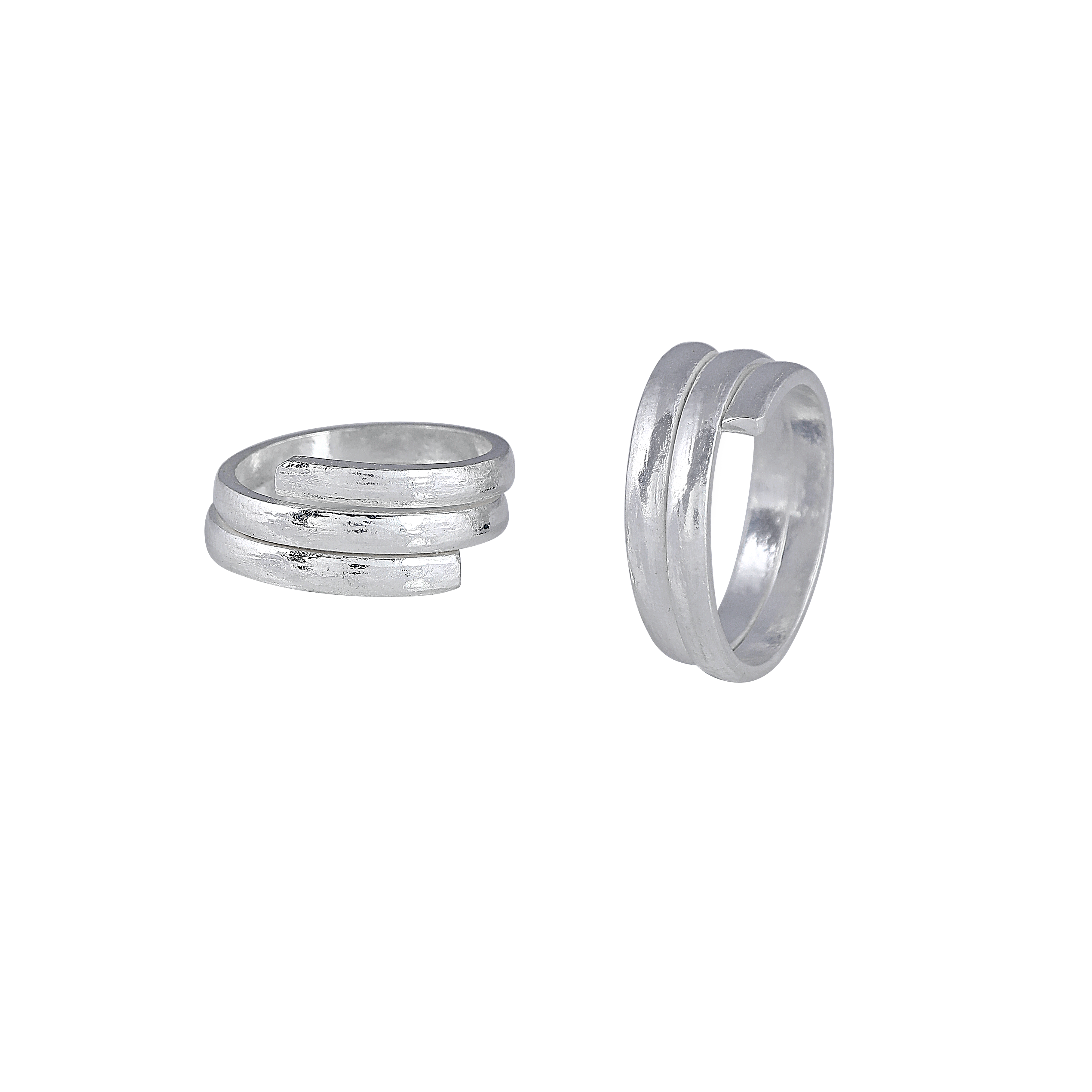 92.5 Silver Twin-Row Toe Rings