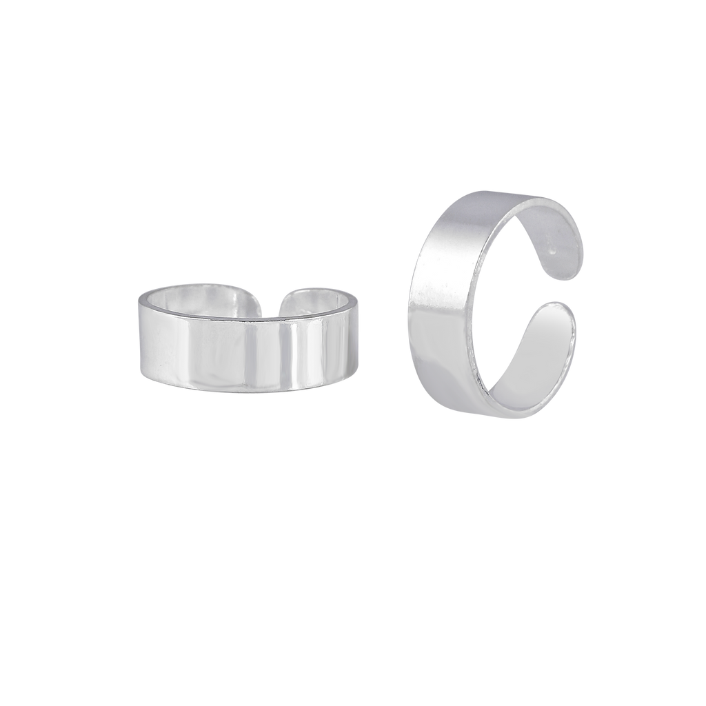 Pure 92.5 Silver Wide Band Toe Ring