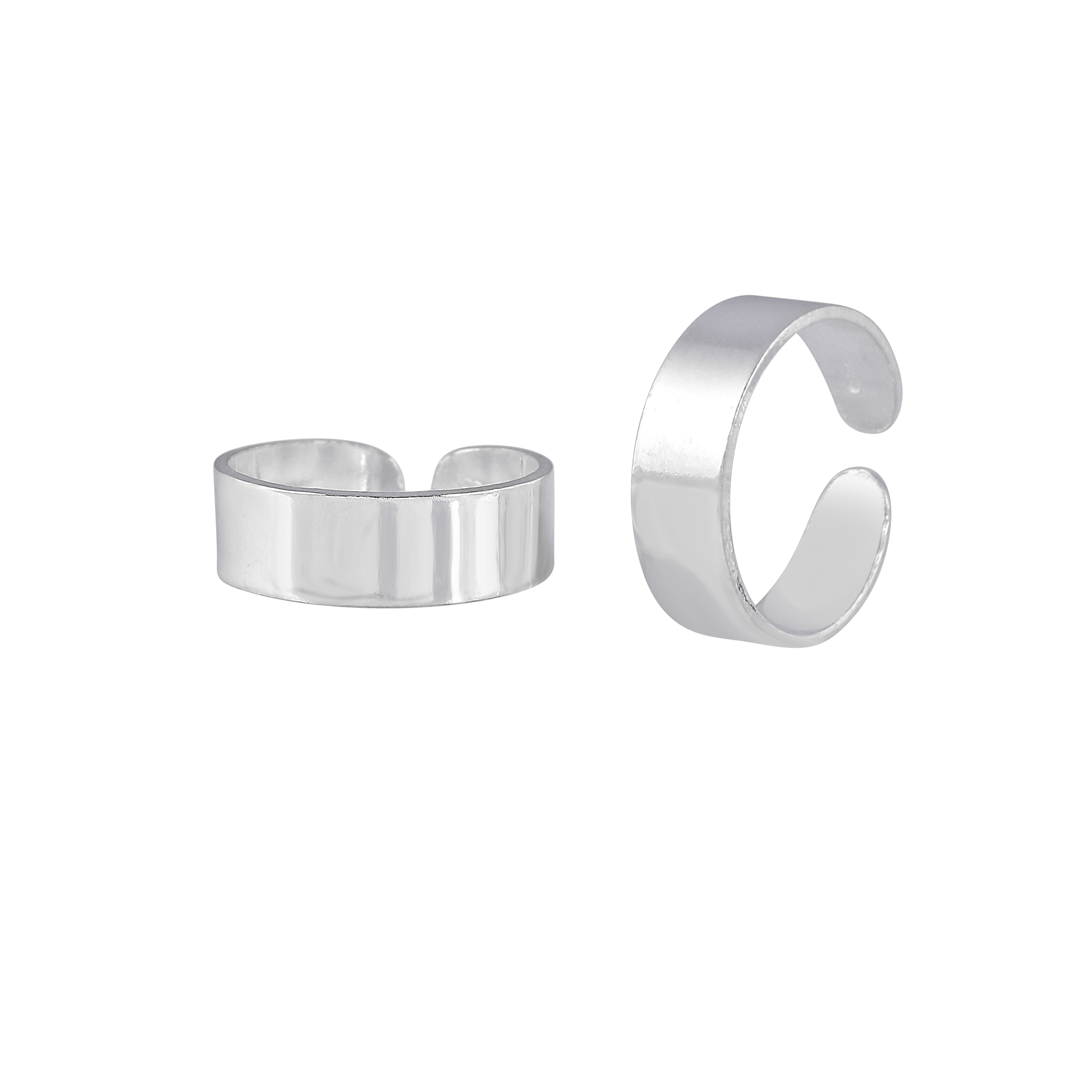 Pure 92.5 Silver Wide Band Toe Ring