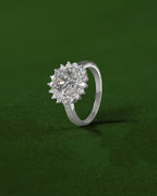 Radiant Halo Bloom 92.5 Silver Ring