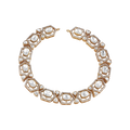 Geometric Polki Pattern Necklace in 92.5 Silver