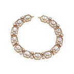 Geometric Polki Pattern Necklace in 92.5 Silver