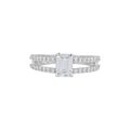 Sparkling CZ Double Band Ring in Pure 92.5 Silver