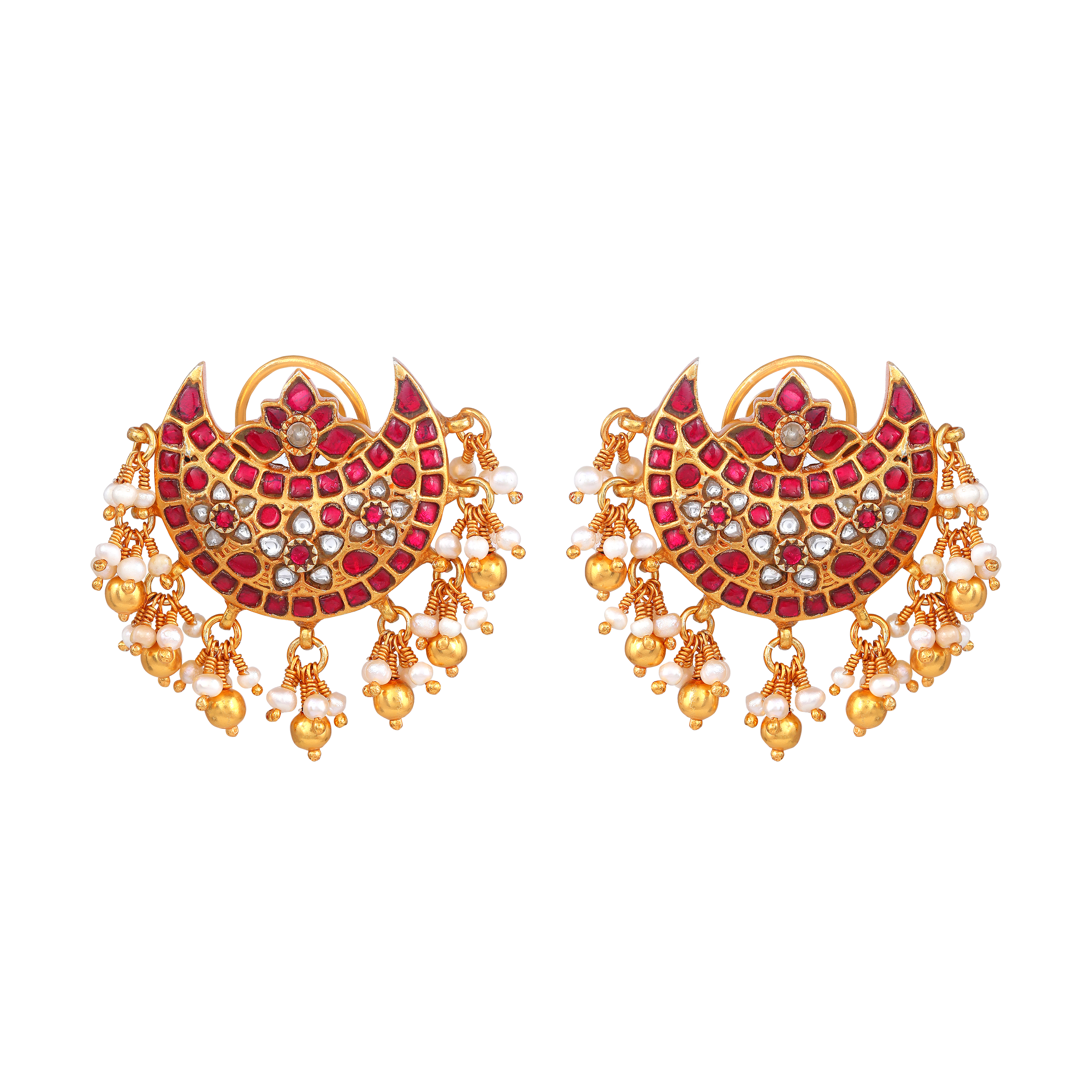 Silver Chandbali Earrings