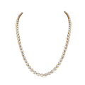 Silver Single Layer CZ Polki-Style Necklace