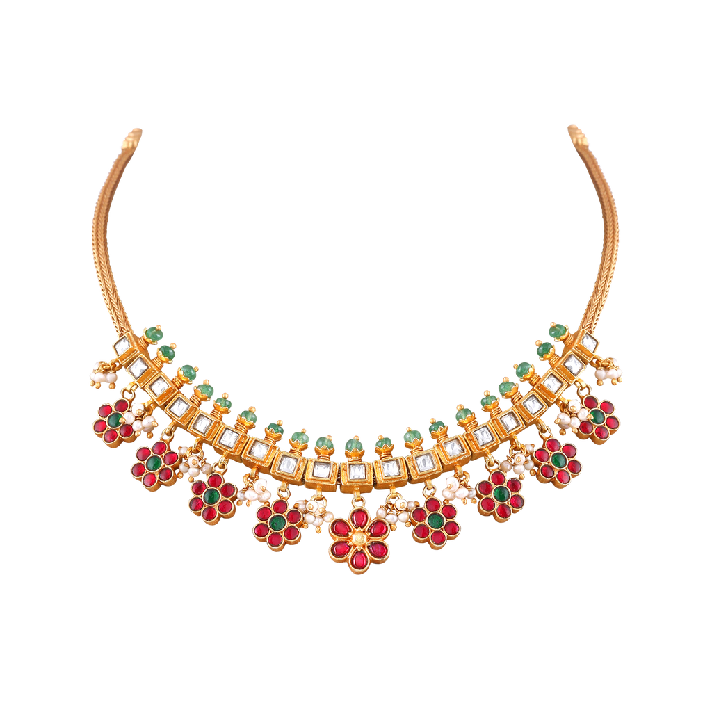 Silver Guttapusalu Short Necklace
