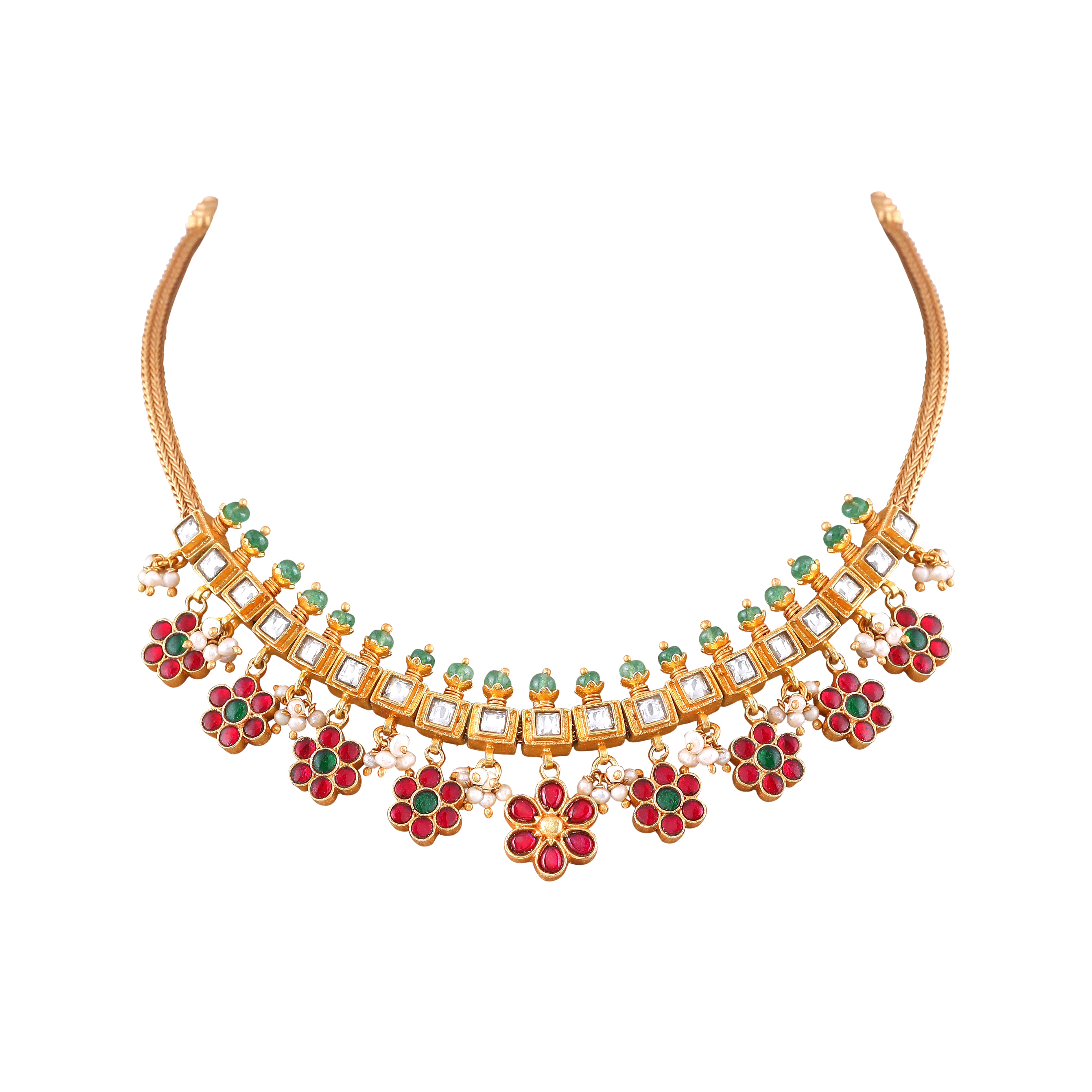 Silver Guttapusalu Short Necklace