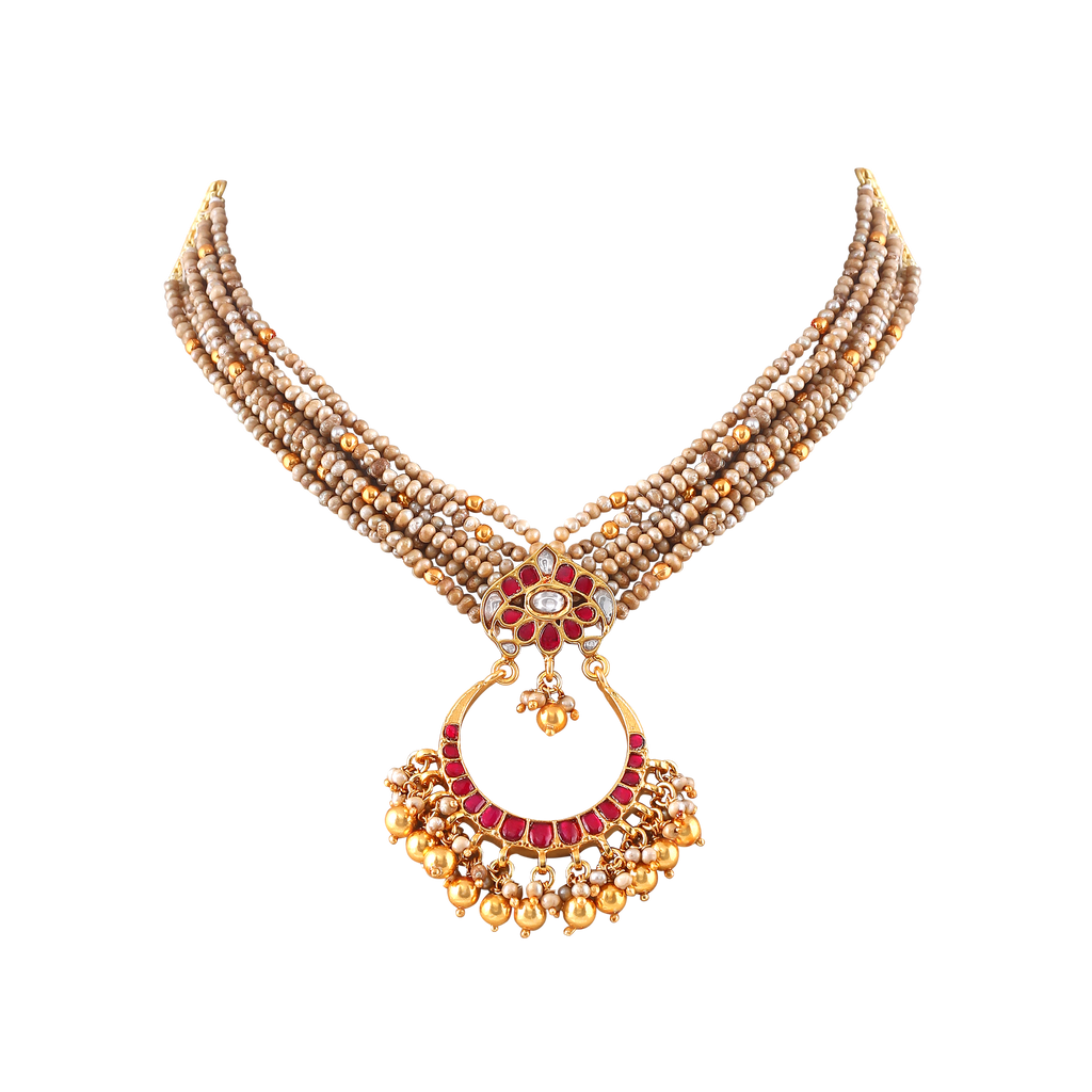 Regal Chandbali 92.5 Silver Choker