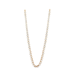 Silver Single Layer CZ Polki-Style Necklace