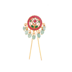 Vintage-Inspired Floral 92.5 Silver Hair Pin