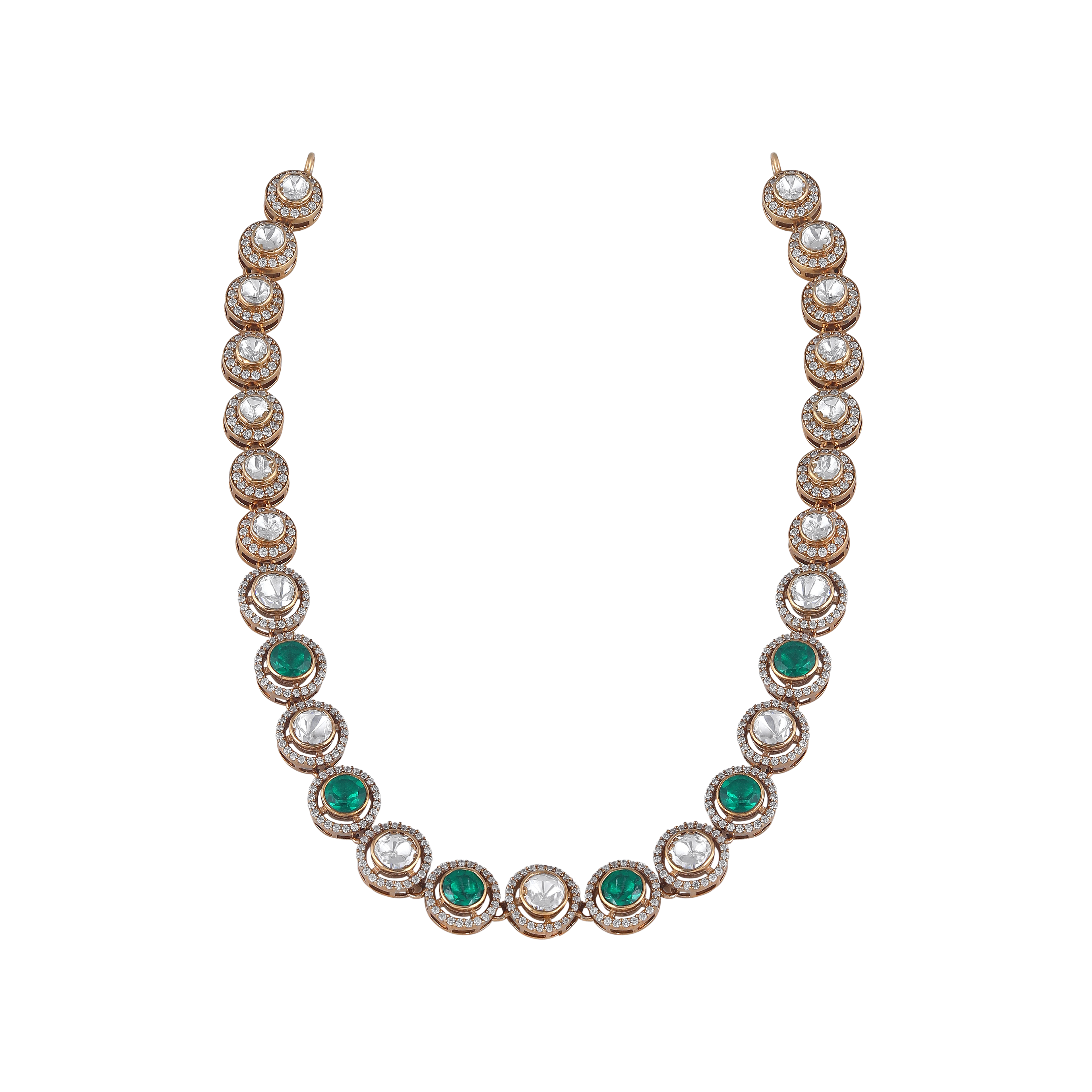 92.5 Silver Necklace with Sparkling CZ Halo