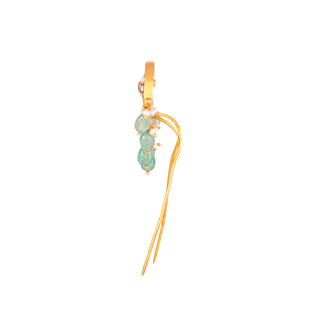 Vintage-Inspired Floral 92.5 Silver Hair Pin