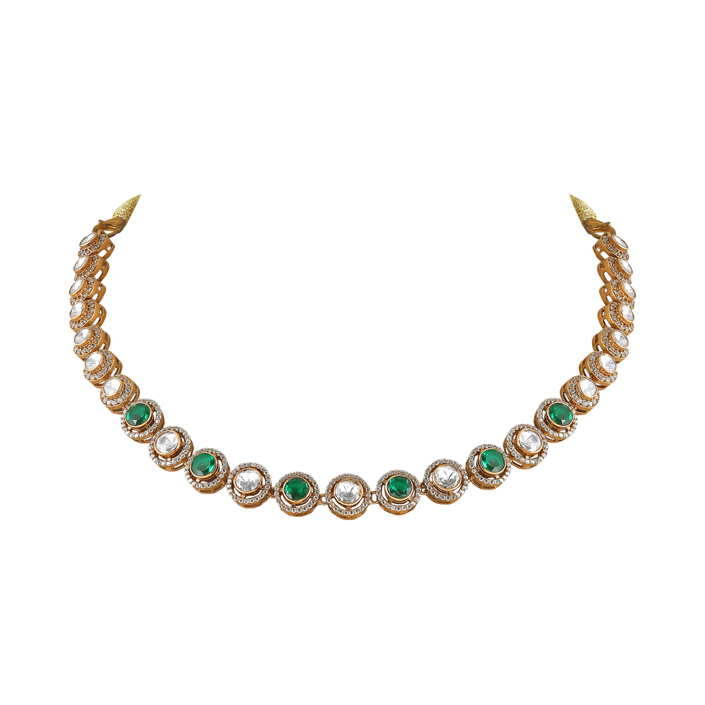 92.5 Silver Necklace with Sparkling CZ Halo