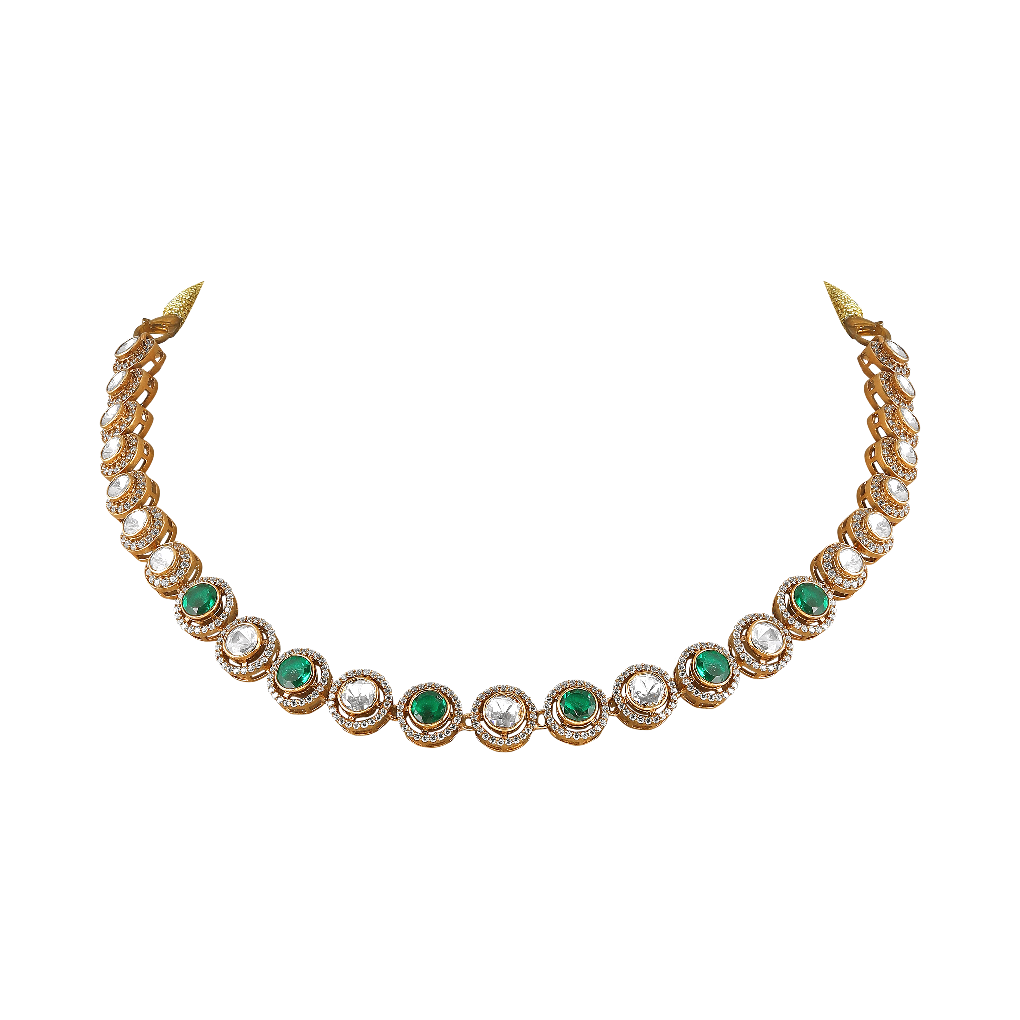 92.5 Silver Necklace with Sparkling CZ Halo
