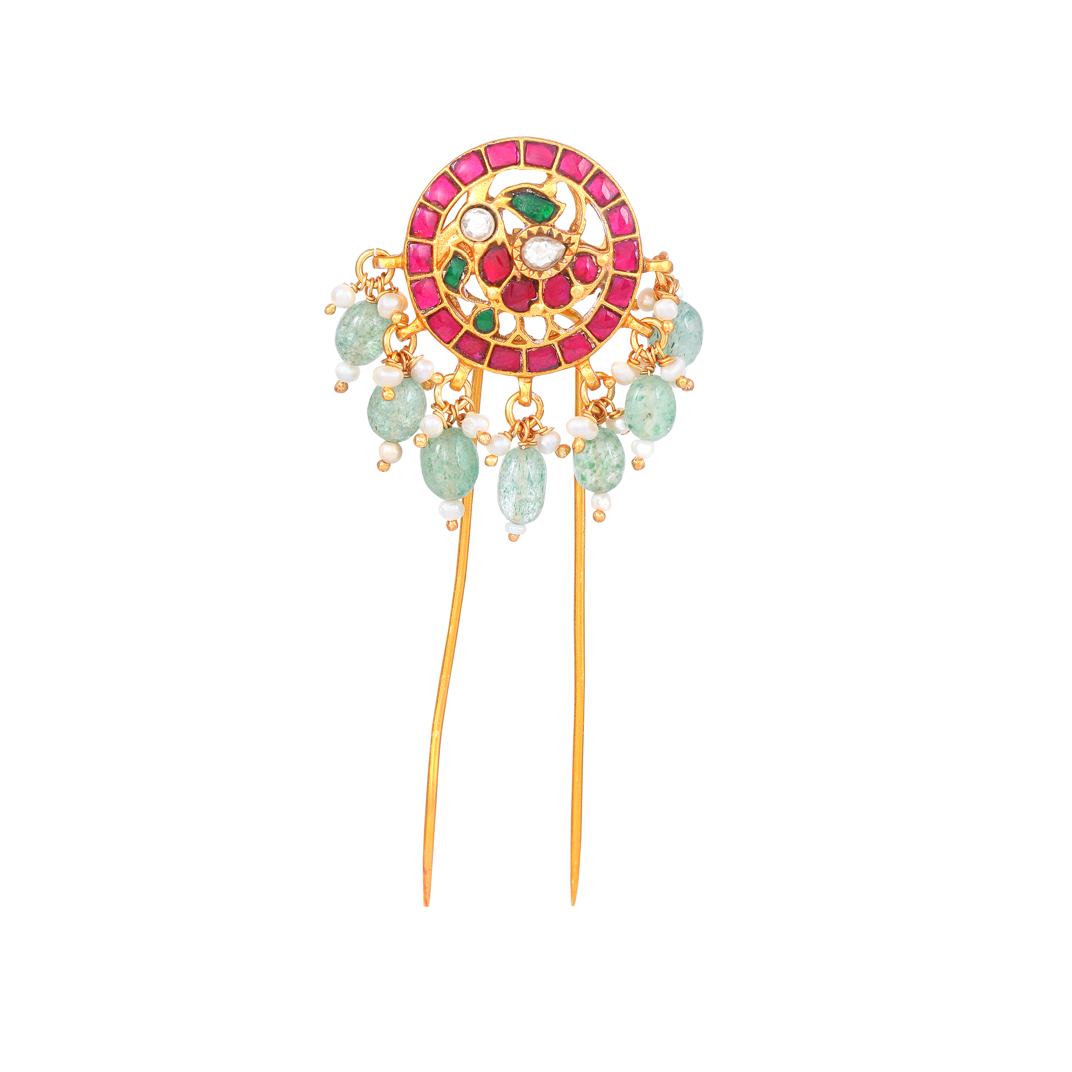 Antique Peacock Motif 92.5 Silver Hair Pin