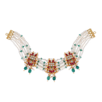 92.5 Silver Kundan Pattern Choker