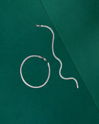Premium 92.5 Silver Flat-Link Anklets