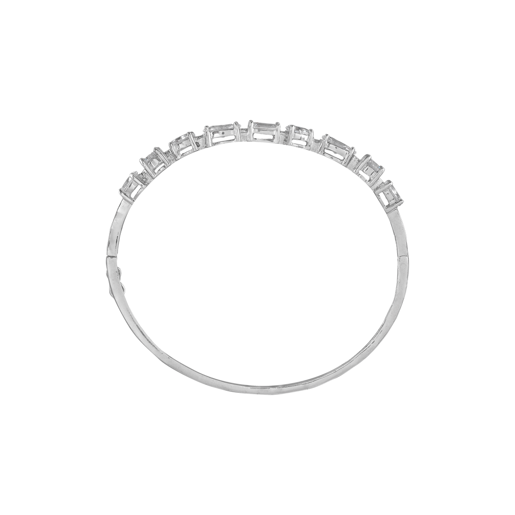 Statement Multi-Cut Cubic Zirconia Tennis Bracelet in 92.5 Silver