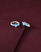 92.5 Silver Evil Eye Toe Ring