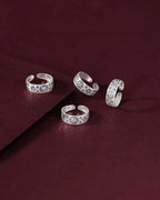 Sun & Moon Oxidized Silver Toe Ring