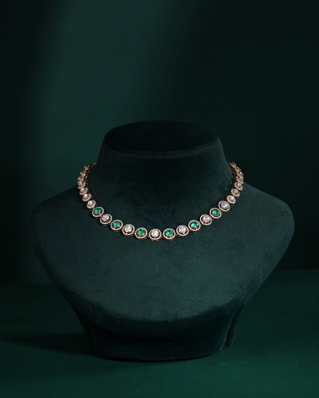 92.5 Silver Necklace with Sparkling CZ Halo