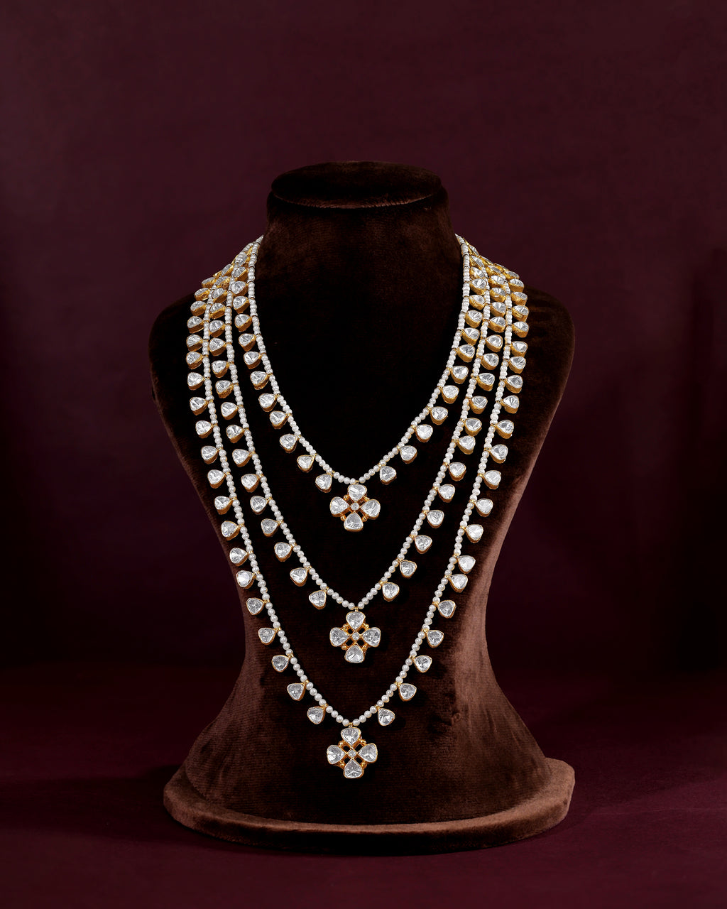 3-Layer Pearl Haram with Brilliant CZ