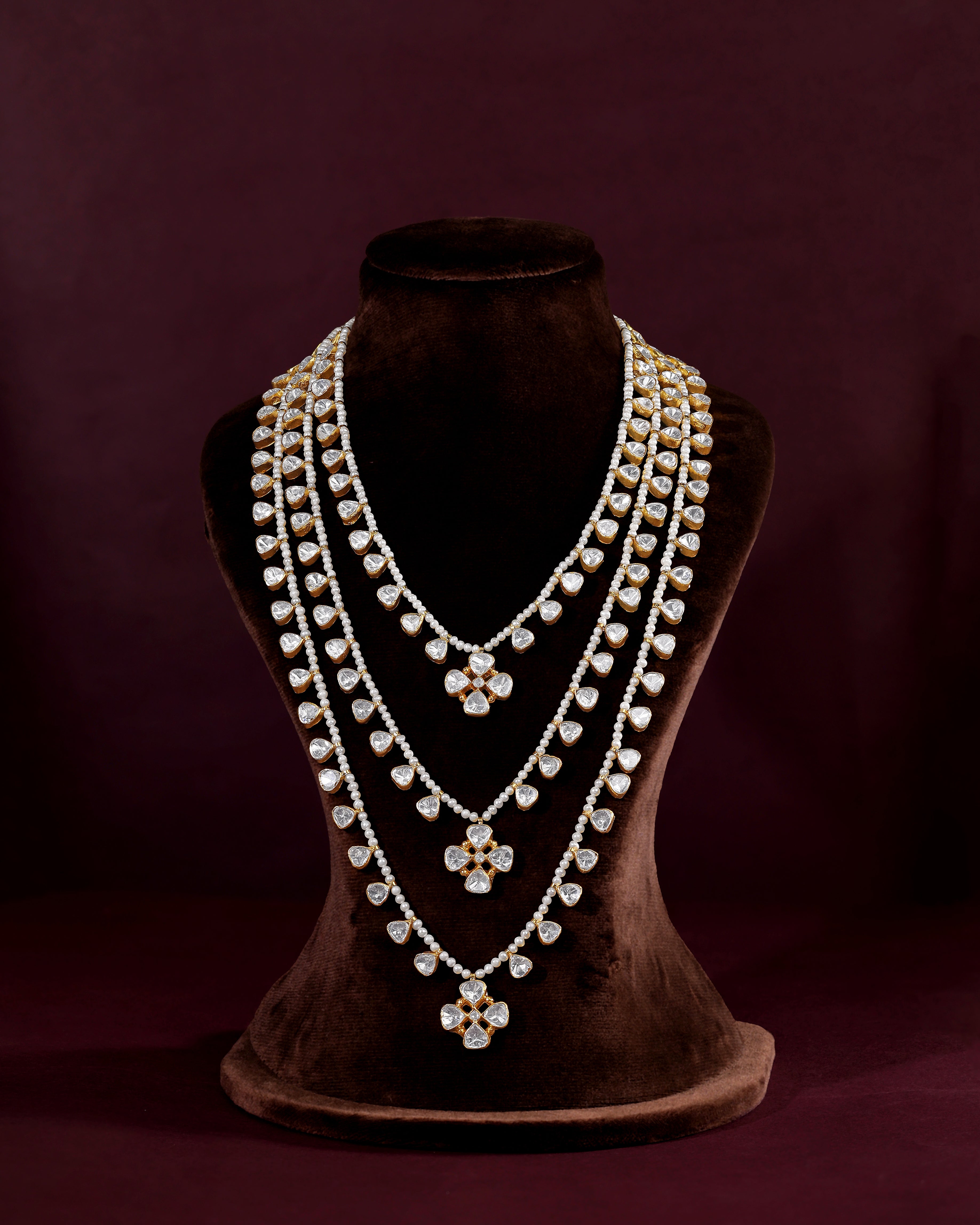 3-Layer Pearl Haram with Brilliant CZ