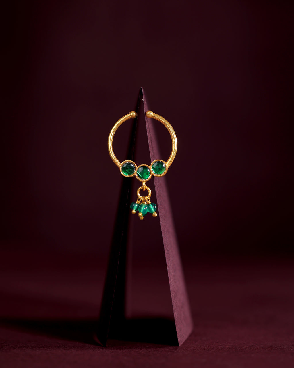 Silver Gold-Plated Nose Ring