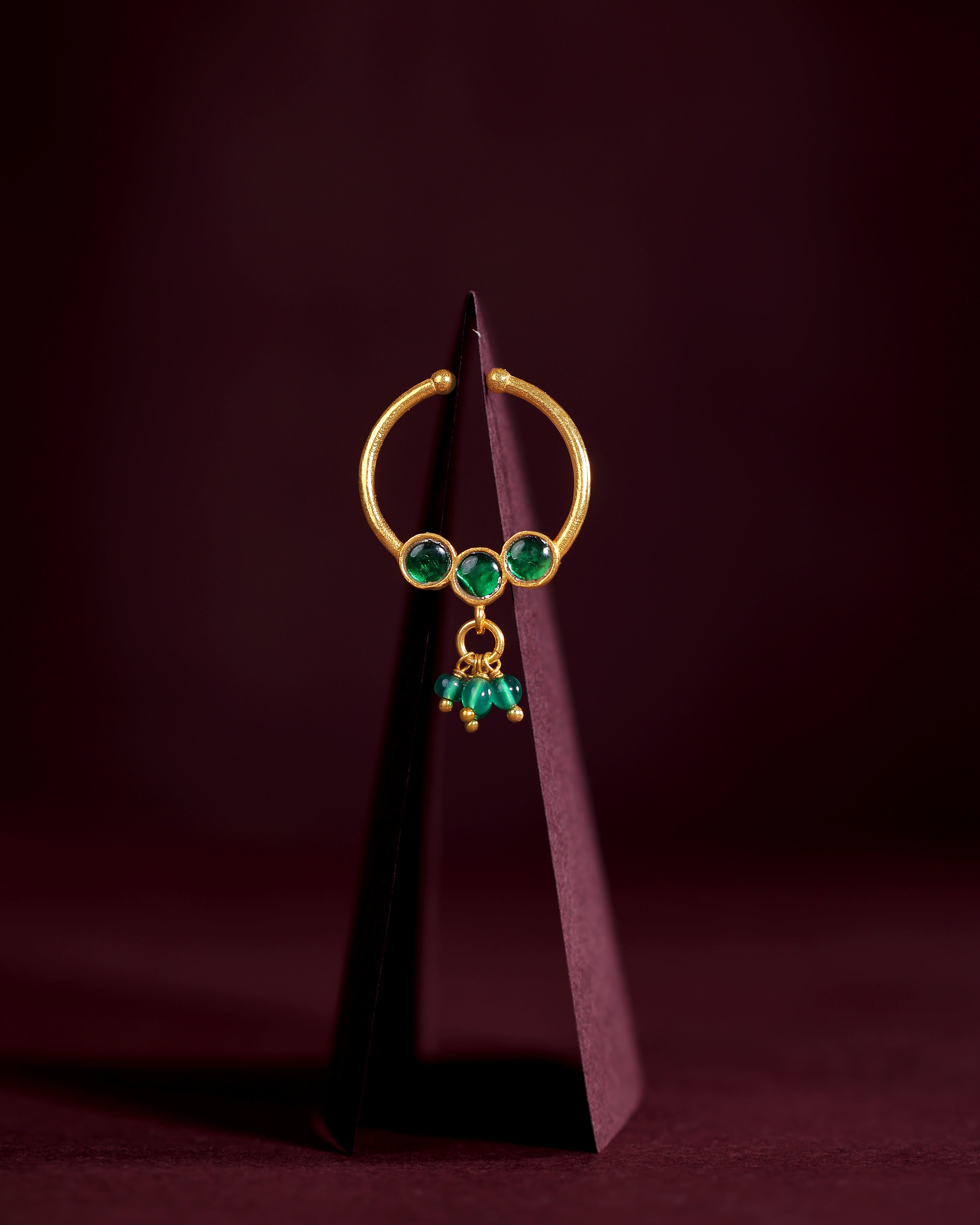 Silver Gold-Plated Nose Ring