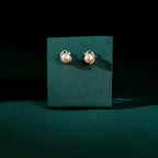 Silver Pearl Stud Earrings