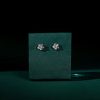 Floral Pearl Stud Earrings