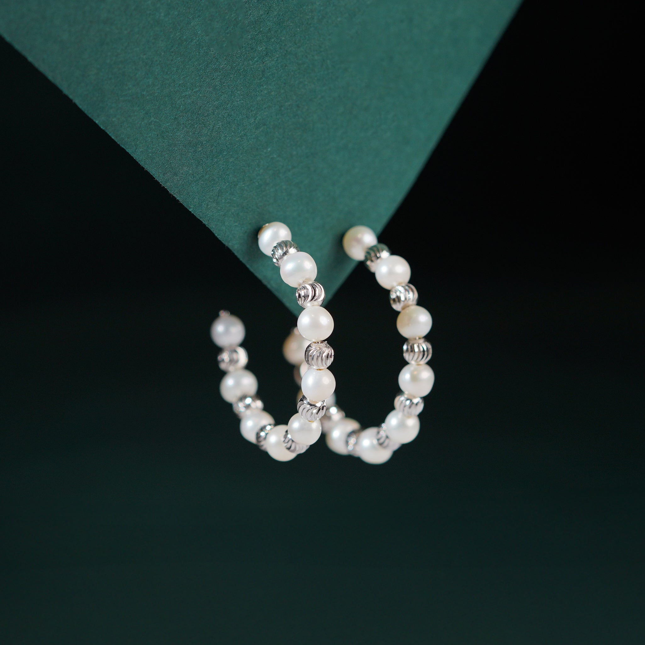 Orbit Pearl Stud Earrings