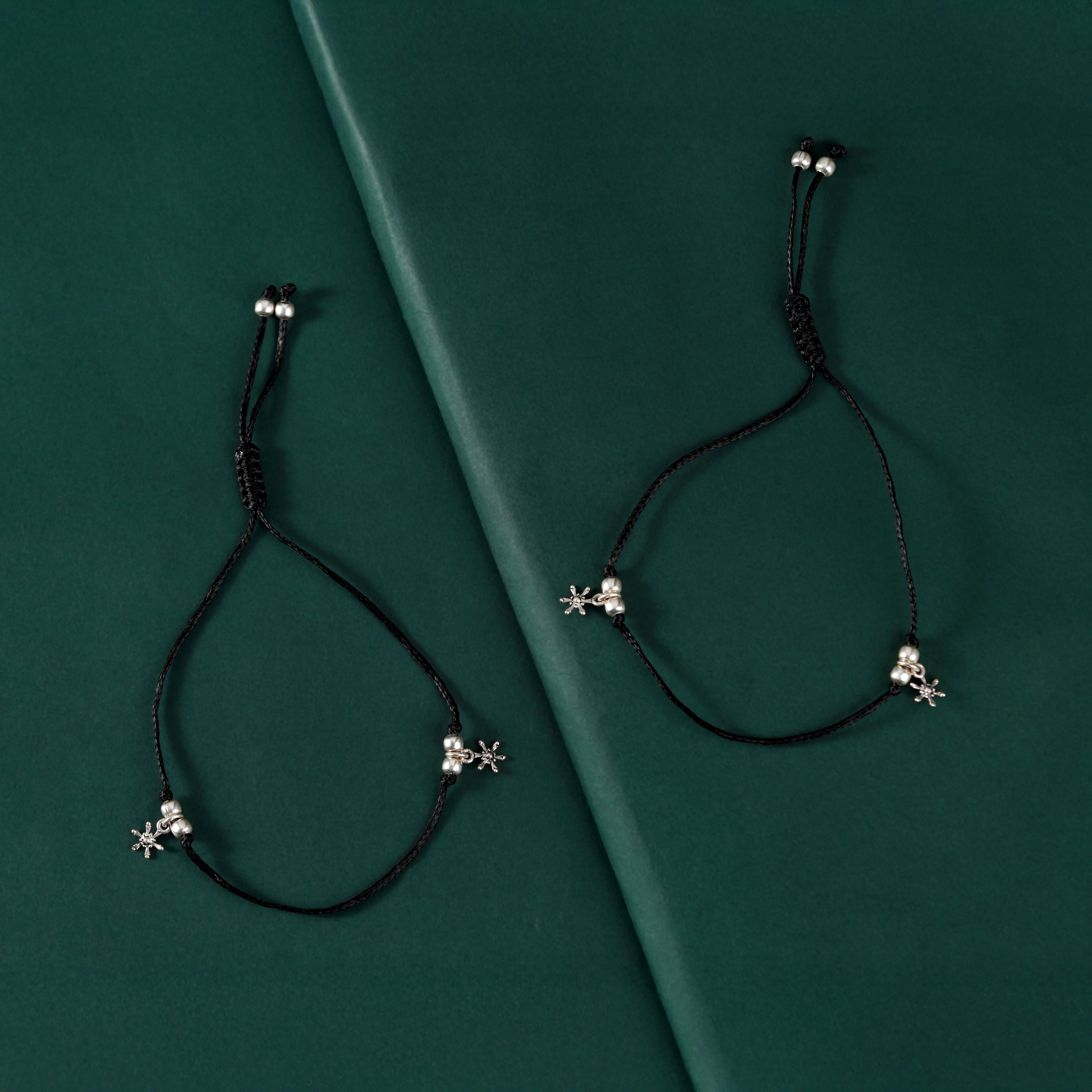 Minimalist 92.5 Silver Starfish Charm Anklets
