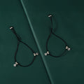 Silver Leaf Petal Nazariya Anklets