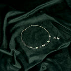92.5 Sterling Silver Enamel Butterfly & Floral Necklace Set