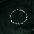 92.5 Sterling Silver Multicolor CZ Vine Bracelet