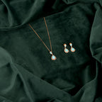 Turquoise Drop Pendant Set