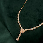 Rose Gold Floral Drop Set