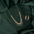 Rose Gold Sapphire Fringe Set