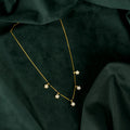 Gold Floral Drop Chain