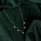 Gold Floral Drop Chain