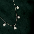 Silver Floral Elegant Chain
