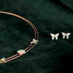 Rose Gold Butterfly & Floral Set
