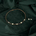 Rose Gold Butterfly & Floral Set